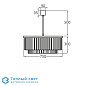 Pentagon Double Drum люстра Bella Figura cl449 smoke shadow