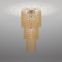 Потолочный светильник GIOGALI CA3 CRYSTAL AMBER GLOSSY CHROME E27 CE