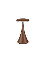Touch Dimmable Corten Die-Casting Aluminium & Frost Polycarbonate LED 2Watt 3.7Volt 99Lm IP54 3000K Switch On/Off USB Wire D:9 H:17 cm