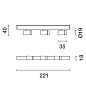 QX25 Palco Recessed iGuzzini Palco linear surface 3 x Ø19 - medium - remote driver — фото 1