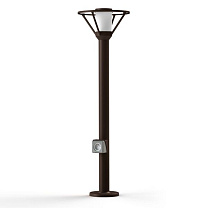 Bermude N° 4; Frosted glass E27 105W Plug; Old rustic