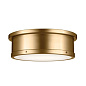 Serca 18" 3 Light Flush Mount Brushed Natural Brass потолочный светильник 52541BNB Kichler — фото 6