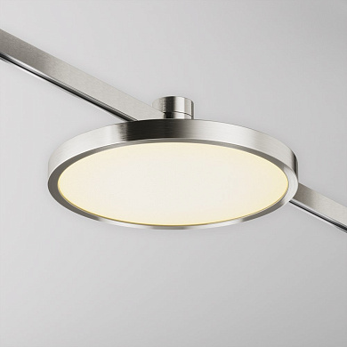 Трековый светильник Maytoni Plato 10W 590лм Платина TR153-1-10W3K-PT