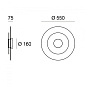 CA098DWHMDI Linea Light Joint round 55 AP LED круглый современный бра белый; опал — фото 1