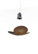 подвесной светильник в форме диска с перфорированной поверхностью