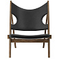 71058-002369 Audo Copenhagen Knitting Lounge Chair , Орех / Кожа Dakar 0842 — фото 1