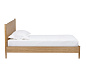 Farsta angle Двуспальная кровать из шпона Woodman