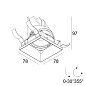ENTERO SQ-S TRIMLESS 92720 GC золото цветное Delta Light Встраиваемый поворотный потолочный светильник — фото 1
