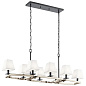 Dancar 48" 8 Light Linear Chandelier Polished Nickel люстра 44023PN Kichler — фото 1