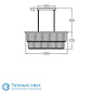 Rectangular Two Tier люстра Bella Figura CL438 90 CLEAR