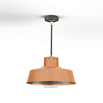 Faktory N° 2; Clear glass E27 70W; Varnished brushed copper