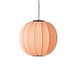 KW60 CO LED Knit-Wit Made By Hand Светильник Ø60 с коралловым тканевым плафоном LED — фото 1