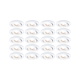 99997 Paulmann LED Recessed luminaire 20-piece set Swivelling светодиодный встраиваемый светильник с поворотным механизмом