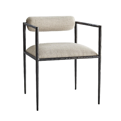 4543 Barbana Chair Pewter Texture Arteriors мягкое сиденье