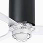 32036WW-10 Faro TUBE FAN люстра-вентилятор SMART WIZ со светом 17W чёрный матовый Ø1280 3 лопасти — фото 2