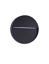 Sandy Black Aluminium Polycarbonate Diffuser LED 3Watt 220-240Volt 99Lm IP54 3000K D:11 W:2.2 cm