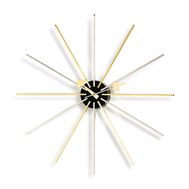 20125901 Spindle Vitra Часы настенные звёздчатые бело-золотые