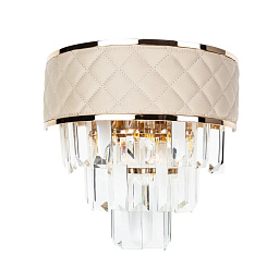 A1008AP-2GO Arte Lamp ANNABELLE настенный светильник с тканевым абажуром и хрусталём
