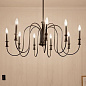 Karthe 9 Light Chandelier Black люстра 52471BK Kichler — фото 2