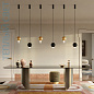 05401NGDHXXST Elesi luce Medusa SP S LED светильник с металлическим и стеклянным рассеивателем чёрный — фото 2
