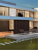 Gray Sandstone Cement LED 5Watt 220-240Volt 580Lm IP65 3000K D:11.5 H:50 cm
