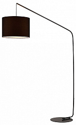 LSP-0608 Lussole Weston торшер с длинной дугообразной стойкой и тканевым абажуром