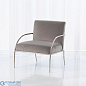 Swoop Chair-Grey Velvet-Nickel Global Views кресло