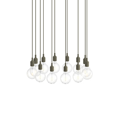E27 Pendant Cluster подвесной светильник Muuto White / Olive E27CLB0113