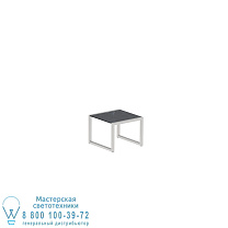 СТОЛ NINIX 50X50 ИЗ НЕРЖАВЕЮЩЕЙ СТАЛИ И КЕРАМИКИ NERO MARQUINA Royal Botania