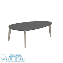 СТОЛИК TEA TIME 100X60CM, ПЕСОЧНАЯ КЕРАМИКА, ЧЕРНЫЙ Royal Botania