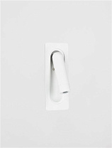 Sandy White Aluminium LED 3Watt 220-240Volt 166Lm IP20 3000K Switch On/Off L:16.8 W:6.7 H:6 cm Cut Out:15x5cm