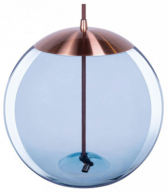 подвесной светильник с каплевидным плафоном из медного стекла