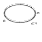 INFORM R1 DOWN 92748 B-B черный Delta Light накладной потолочный светильник