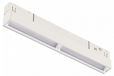 встраиваемый трековый светильник в белом профиле для потолочной установки в магнитной системе 48V