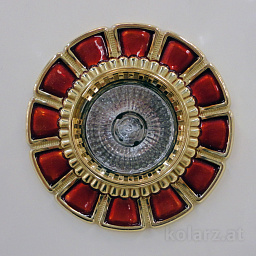 Kolarz Panarea 0388.10.R точечный светильник золото 24 карата красный ø10cm 1 лампа gu10