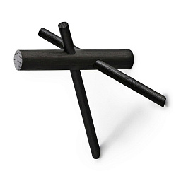 380500 Normann Copenhagen Sticks настенные крючки перекрещенной формы черного цвета