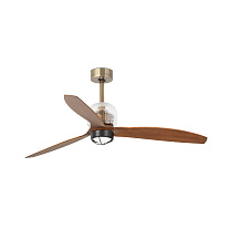 DECO FAN M Old gold/walnut fan 3000K