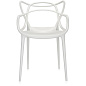 0586603-4PACK Kartell Masters Набор из 4 уличных стульев, белый — фото 2