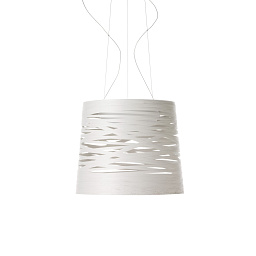 FN182007_10 Foscarini Tress подвесной светильник крупного размера с ажурным корпусом белого цвета