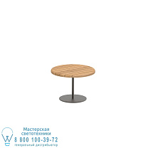 СТОЛИК BUTLER Ø40CM H28CM БРОНЗА С СТОЛЕШНИЦЕЙ ИЗ ТИКА Royal Botania