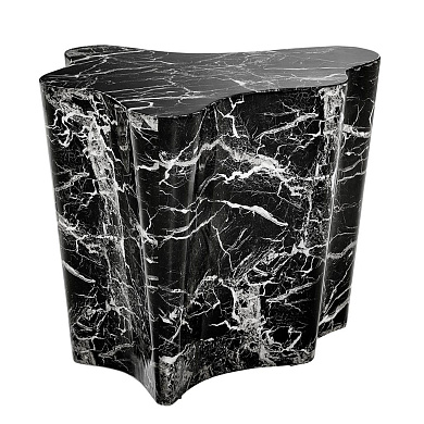110779 Side Table Sceptre black faux marble SIDE TABLES Eichholtz