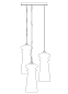 2296/SG3 Licio подвесной светильник Italamp