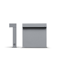Minilook боллард односторонний H. 220mm серый алюминий 4000 K 8.9 Вт