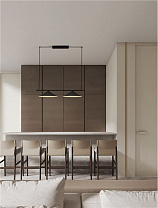 Sandy Black Aluminium & Steel LED 24Watt 220-240Volt 1534Lm IP20 3000K L:100 W:40 H:185 cm