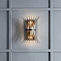 Baile 2 Light Wall Sconce Natural Brass and Black настенный светильник 52461BK Kichler — фото 5