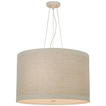 Walker Medium Hanging Shade светлый кремовый с абажуром из натурального льна