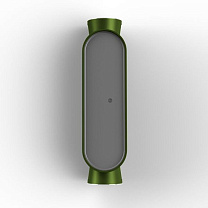 Ibuk N° 1; Polycarbonate black Built-in LED 3000°K warm white 14W 10 / 10°; Fern green