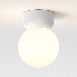 1472004 Astro lighting Lyra потолочный светильник с полусферическим плафоном белый глянцевый
