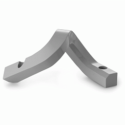 607885 Normann Copenhagen Crooked двойной подсвечник теплого серого оттенка