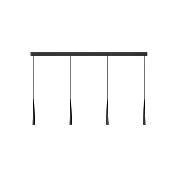 NOT1-340-00 Grau Niceone TRACE QUATTRO BLACK подвесной светильник 4 рожка черный